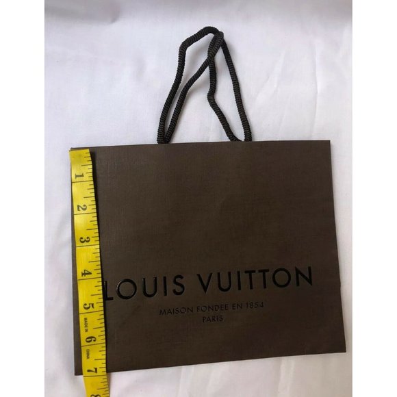 Louis Vuitton Paper Shopping Bag Brown Small 7" x 9" X 4.2" - Picture 2 of 9